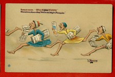 Newsboy BY MANAVIEN VINTAGE POSTCARD 1066