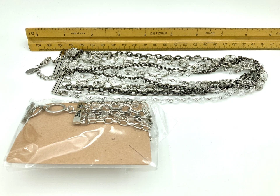 Cookie Lee Signed Jewelry Set - Necklace & Bracelet - Statement Boho - Image 4 of 4