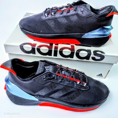 Adidas  US 12 Men's Black Orange Boost Comfort Durable Retro Avryn    HP5980 NIB