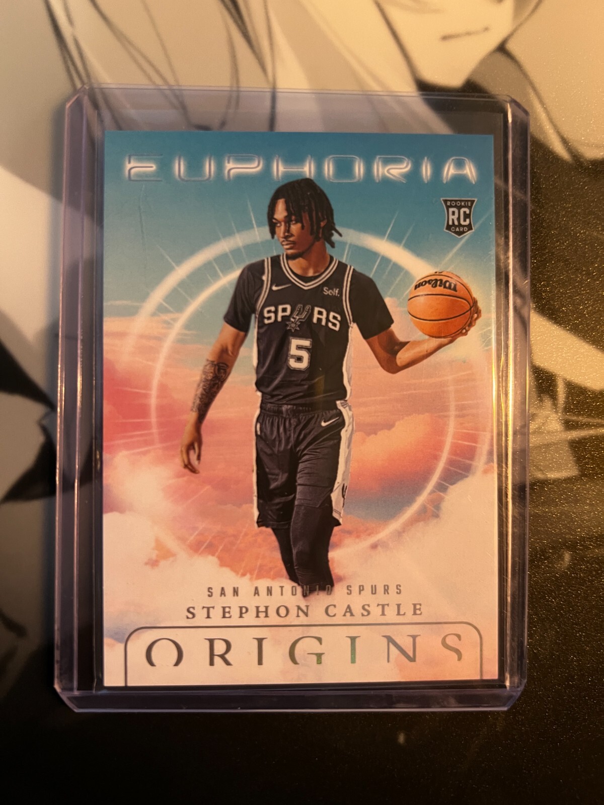 2024-25 Panini Origins Stephon Castle Euphoria RC #12 Spurs Rookie Card
