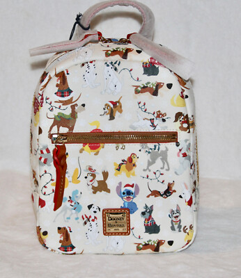 Dooney & Bourke Disney Parks Santa Tails Christmas Dogs Pluto Backpack Purse Bag
