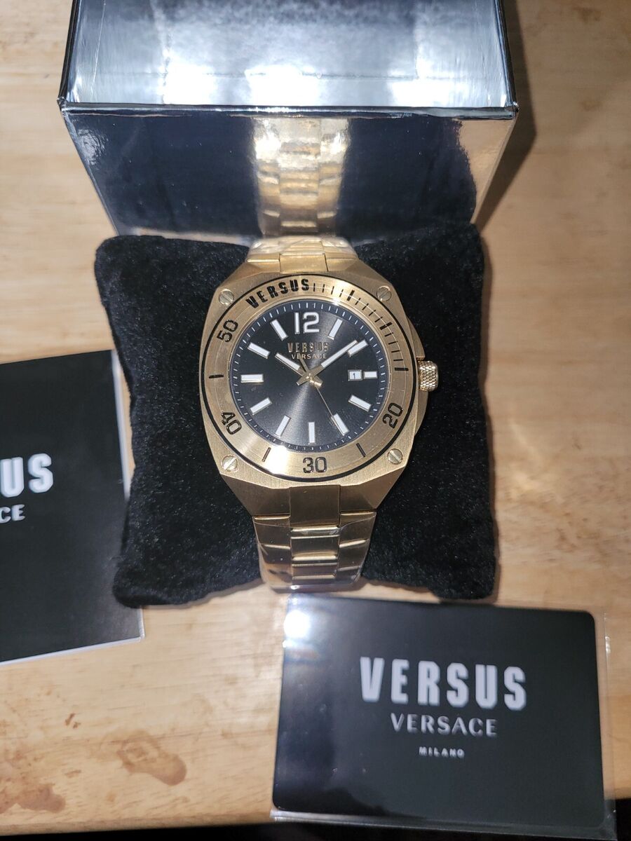 Versace Versus by Versace Men's Versus Reaction Analog Gold Versace Versus by Versace Men's Versus Reaction Analog Gold