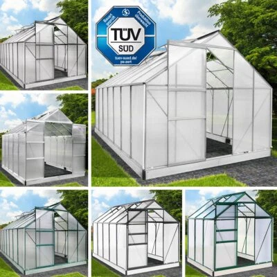 BRAST Gewächshaus Aluminium mit Fundament | 41 Modelle | rostfrei wetterfest