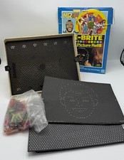 Vintage 1990 Lite-Brite Milton Bradley with Pegs and Pictures - Tested