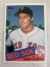 1985 Topps Roger Clemens Rookie Boston Red Sox #181 Baseball Card