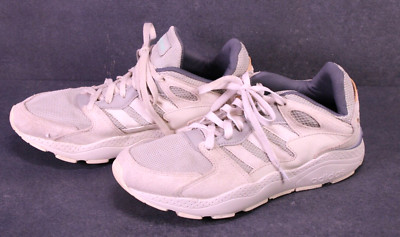 Adidas Sneaker Crazychaos Damen Sportschuhe Gr. 40   grau-beige Leder Mesh BS256