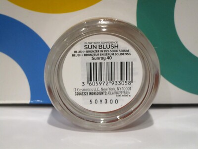 IT COSMETICS ~ GLOW WITH CONFIDENCE SUN BLUSH ~ # 40 SUNRAY ~ 0.63 OZ