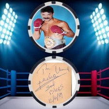 ALEXIS ARGUELLO - BOXING HALL OF FAME - POKER CHIP - ***SIGNED/AUTO***