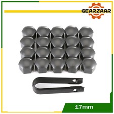 20x 17mm Radschrauben Radmuttern Bolzen Kappen Abdeckung Abdeckungen + Abzieher