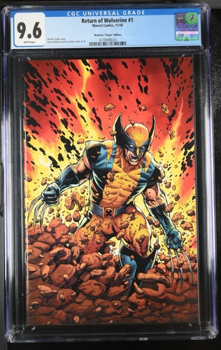 RETURN OF WOLVERINE #1 (2018 Marvel) CGC 9.6 NM+ McNiven Virgin Variant 1:100