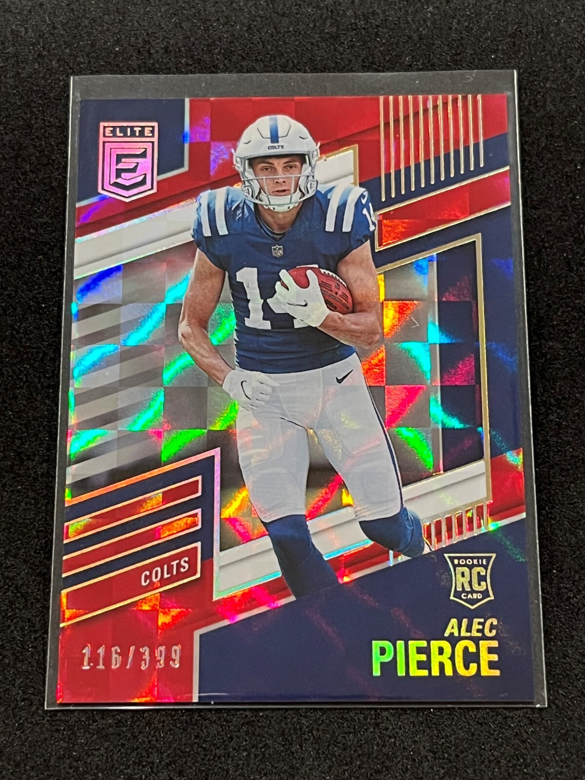 2022 Panini Donruss Elite Football Alec Pierce Red 116/399 Rookie #155 - Colts
