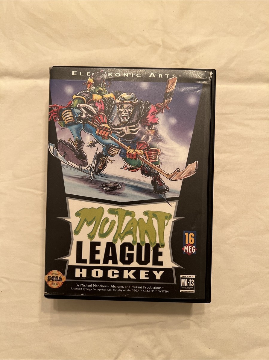 Mutant League Hockey (Sega Genesis, 1994) Complete In Box