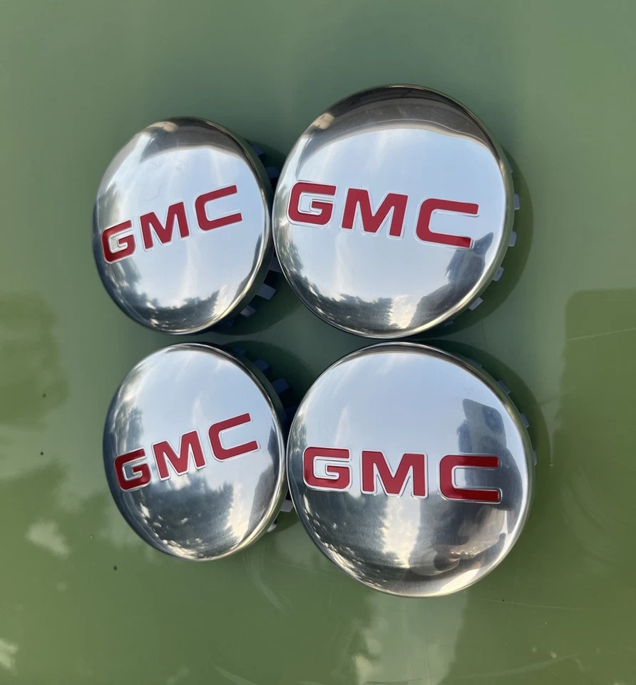 GMC 83mm TAPAS CENTRALES CROMADAS 2014-2019 Sierra Limited & Yukon + RUEDAS XL 20" 22" Foto 3 de 4