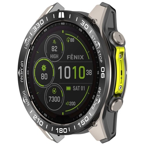 Stainless Steel Bezel Ring Styling Case for Garmin Quatix 8 47mm/51mm - Picture 10 of 16