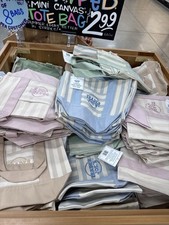 Trader Joe s Mini Pastel Stripe Canvas Tote Bag Limited Edition Set Of 4-BNWT