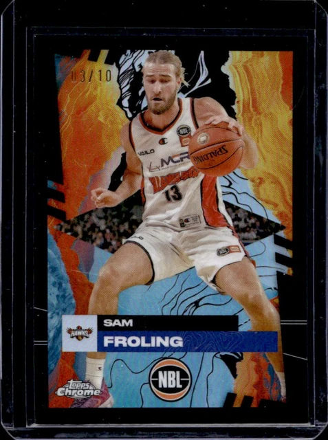 2024-25 Topps Chrome NBL Sam Froling Black Refractor #/10