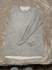 Vintage DUOFOLD Shirt Mens XL Wool Blend Thermal Base 2 Layer Winter Gray