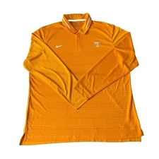 Nike Orange University Of Tennessee Collard Polo Shirt Mens Size 2XL