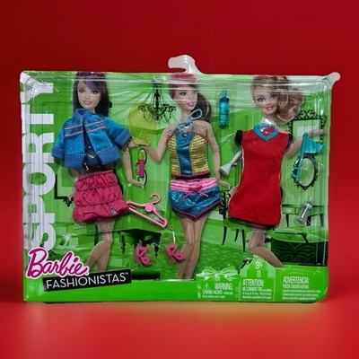 Barbie Fashionistas Sporty Fashion Fever Modern Trend Set in Package    