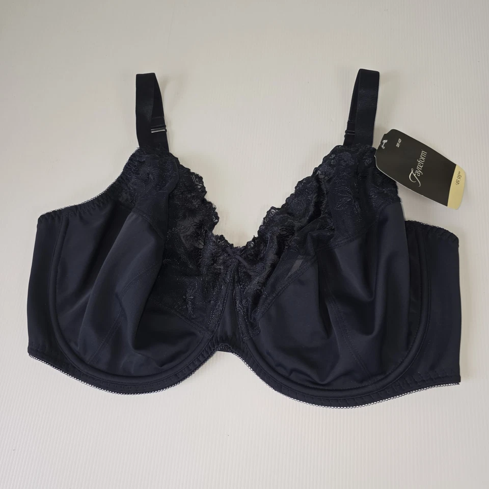 Sujetador con aros Fayreform violeta talla 20F F75-618Z cielo nocturno nuevo con etiquetas  Foto 2 de 4