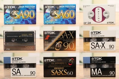 Neue TDK Audio Kassetten, Metall Chrom Metal Chrome Cassettes - NEW! MA 90