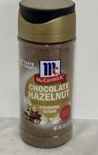 McCormick CHOCOLATE HAZELNUT 🎄Finishing Sugar Limited Edition 3.7 oz New 