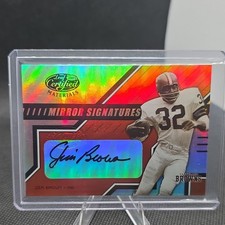 Donruss 2003 Leaf Certified Mirror Signatures Jim Brown MS-1 Auto /100