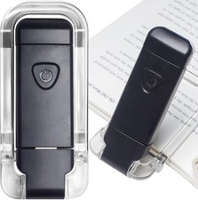 Book Reading Light, Portable USB Rechargeable LED Clip on Book Lights for Readin