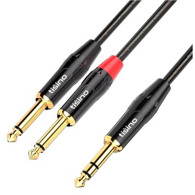10ft TRS Stereo to Dual TS Mono Insert Cable