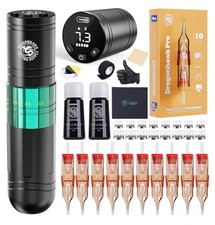 Dragonhawk A2 Wireless Tattoo Pen Kit with 2 Batteries Adjustable Stroke 2.4-4.2