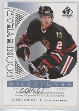 2017-18 SP Authentic Rookie Year Milestones Duncan Keith #RYM-DC HOF 0a4