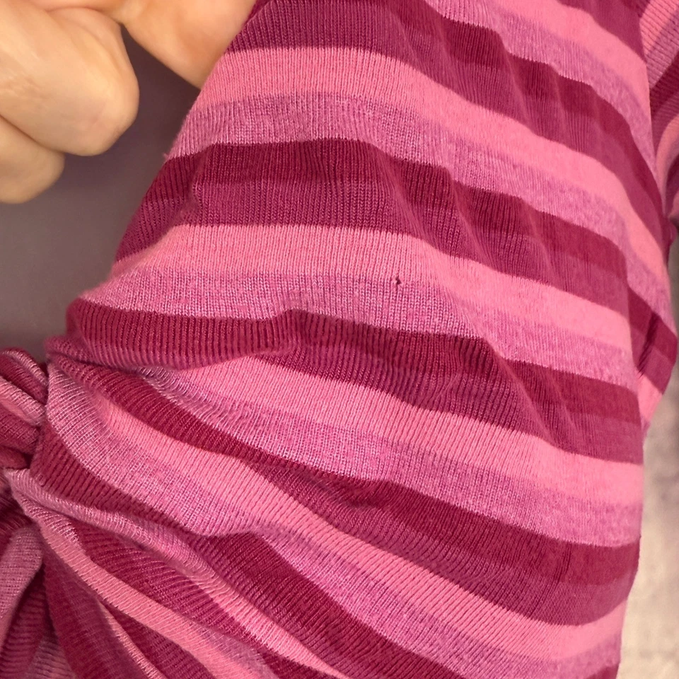 Vtg Y2k The Limited Striped babydoll Top Pink Purple Size M indie cyber club - Image 3 of 4