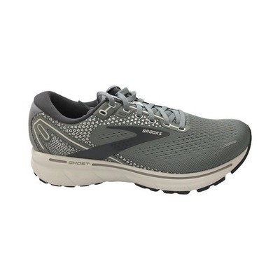 Brooks Men's Ghost 14 Neutral Running Shoes Grey / Alloy / Oyster Sz 7.5 Wide 2E