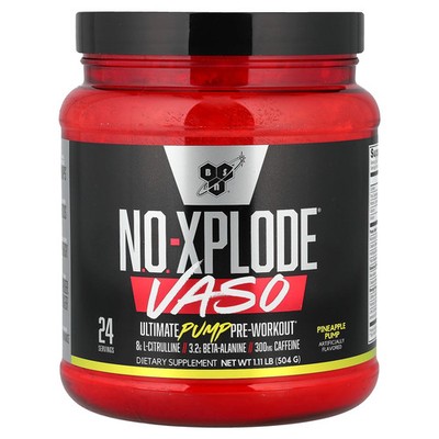 No-Xplode  VASO, Ultimate Pump Pre-Workout, Pineapple Pump, 1.11 lb (504 g)