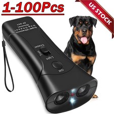 Ultrasonic Anti Dog Barking Device Pet Trainer LED Light Gentle Chaser Style Lot
