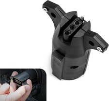 7 Way to 4 Way Trailer Plug Adapter, Waterproof 7 Pin Blade to 4 Pin Flat Tr