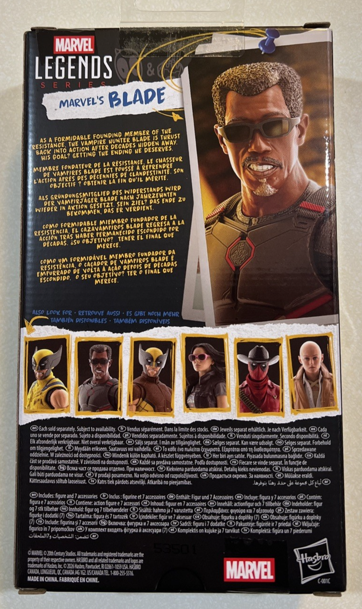 NEW 2026 Marvel Legends Deadpool & Wolverine BLADE Wesley Snipes