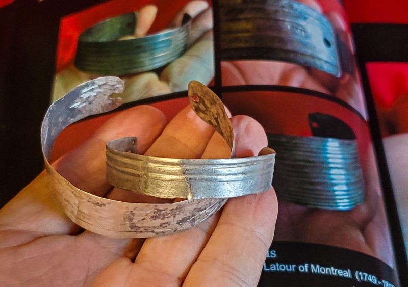 1700s Fur Trade Silver ~ 2  Armbands Found Together