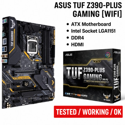 ASUS TUF Z390-PLUS GAMING [WIFI] ATX Motherboard Intel Socket LGA1151 DDR4 HDMII