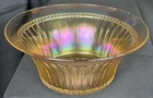 1914 Imperial Carnival Glass Iridescent Fancy Colonial Flare Rim 8 1/4" Bowl