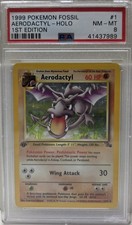 1999 Fossil 1st Edition Aerodactyl Holo PSA 8 on eBay