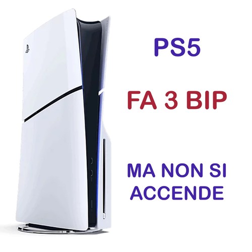 Riparazione Console Sony PS5 Playstation 5 Non accende 3 Bip all Avvio Soluzione prezzo ebay