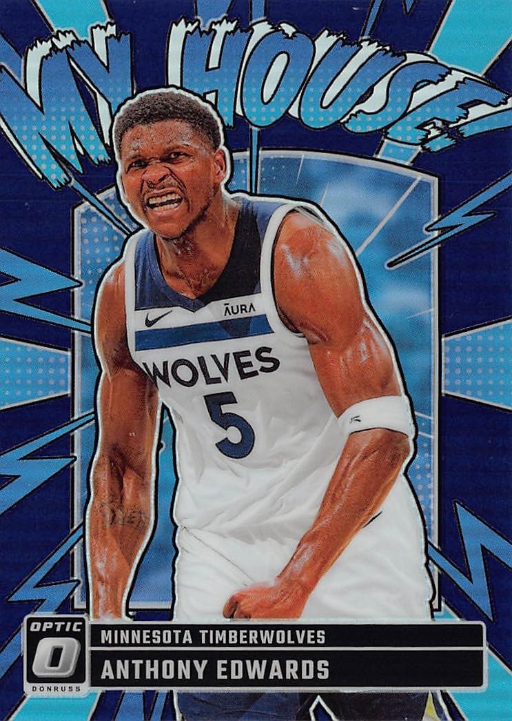 2024-25 Panini Donruss Optic - My House Anthony Edwards #2 Purple Prizm
