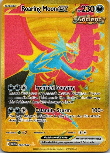 Pokemon Roaring Moon ex Holofoil [PAR - 262/182] NM