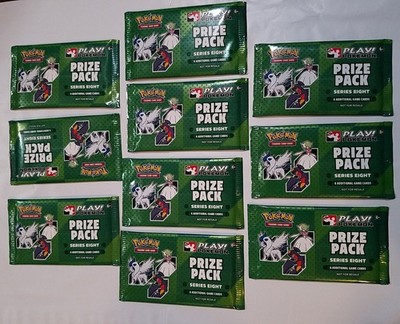 Play! Pokemon Prize Pack Series 8 Booster Packs, Lot Of 10