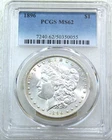 1896 Morgan Silver Dollar PCGS MS62 Frosty Luster Just Graded New Holder #A300G