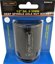 1/2" DR. X 35MM DEEP IMPACT SOCKET 6 POINT Chromium-molybdenum CR-MO MATERIAL