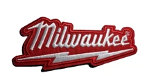 Milwaukee Tools Red 4in Embroidered Iron-on Patch