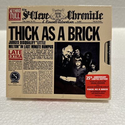 Jethro Tull CD Thick As A Brick 25th Anniversary Edition Box Set