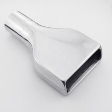 2.5 Inlet Square Stainless Steel Exhaust Tip 6 Wide 2 Height 10 Long Weld-on 2.5 Inlet Square Stainless Steel Exhaust Tip 6 Wide 2 Height 10 Long Weld-on